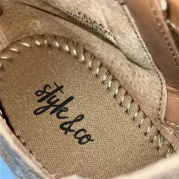 Style & Co. Womens Felaa Faux Suede Ankle Boots Size 5M - Picture 12 of 16